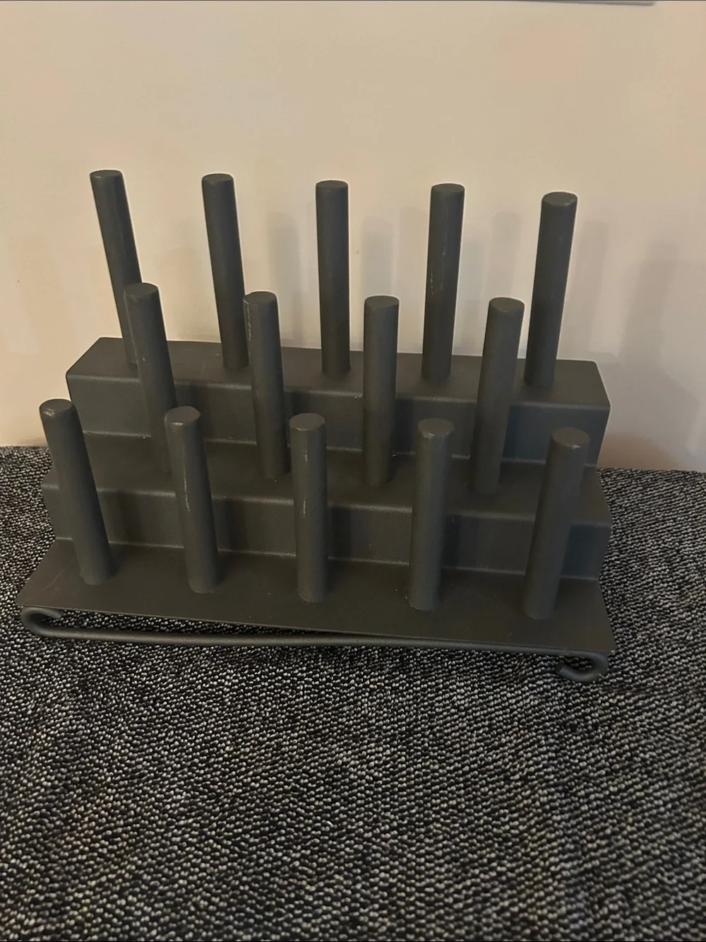 Black Jewelry Ring & Earring Organizer Stand